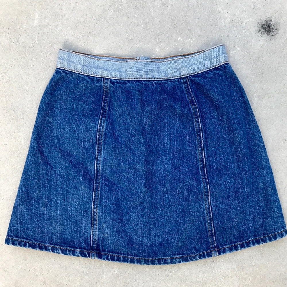 Urban Outfitters BDG Two Tone Jean Skirt - Picture 2 of 3